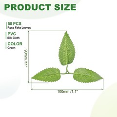 Cherry Blossom Three Fake Leaves 50 Pcs Artificial Plants Greenery Decorations