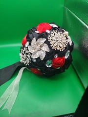 Bridal Bouquet Exclusively Different Specials Rhinestone Silk Roses Red More…