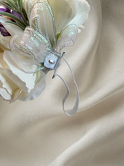Cute little rose and lilac wrist corsage