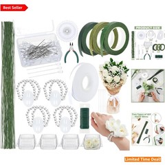 Professional Floral Craft Kit for DIY Weddings – 12 Count with Storage Boxes