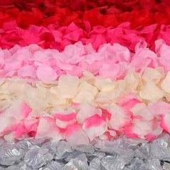 100-2000pcs Artificial Silk Rose Petals Romantic Valentine’s Day & Wedding Decor