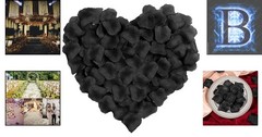 Versatile 1000 Pcs Black Faux Silk Rose Petals for Indoor & Outdoor Decoration