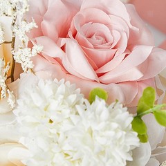 Wedding Bridal Bouquet Artificial Flowers Home Decor Toss Bouquet for Party