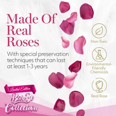 GLAMOUR BOUTIQUE 16 Flower Forever Heart Shape 16 Roses, Velvet Pink 16 Roses