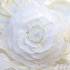 4 pcs 20″ White Artificial Large Roses Flowers Wall Backdrop Party Wedding
