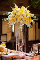12 PCS Artificial Flowers Roses Silk Flowers Fake Long Stem Artificial Yellow