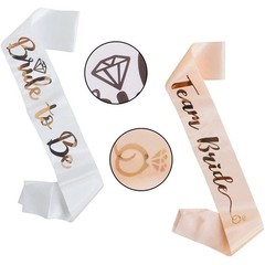 Rose Gold Bride To Be Satin Sash Bachelorette Hen Party Wedding Bridal Shower De