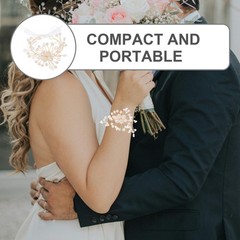 3 Pcs Wrist Corsage Bridal Flower Bride Hand Flowers Bracelet