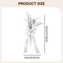 Wedding Bridal Bouquet White Decorative for Bridal Shower Proposal Marriage
