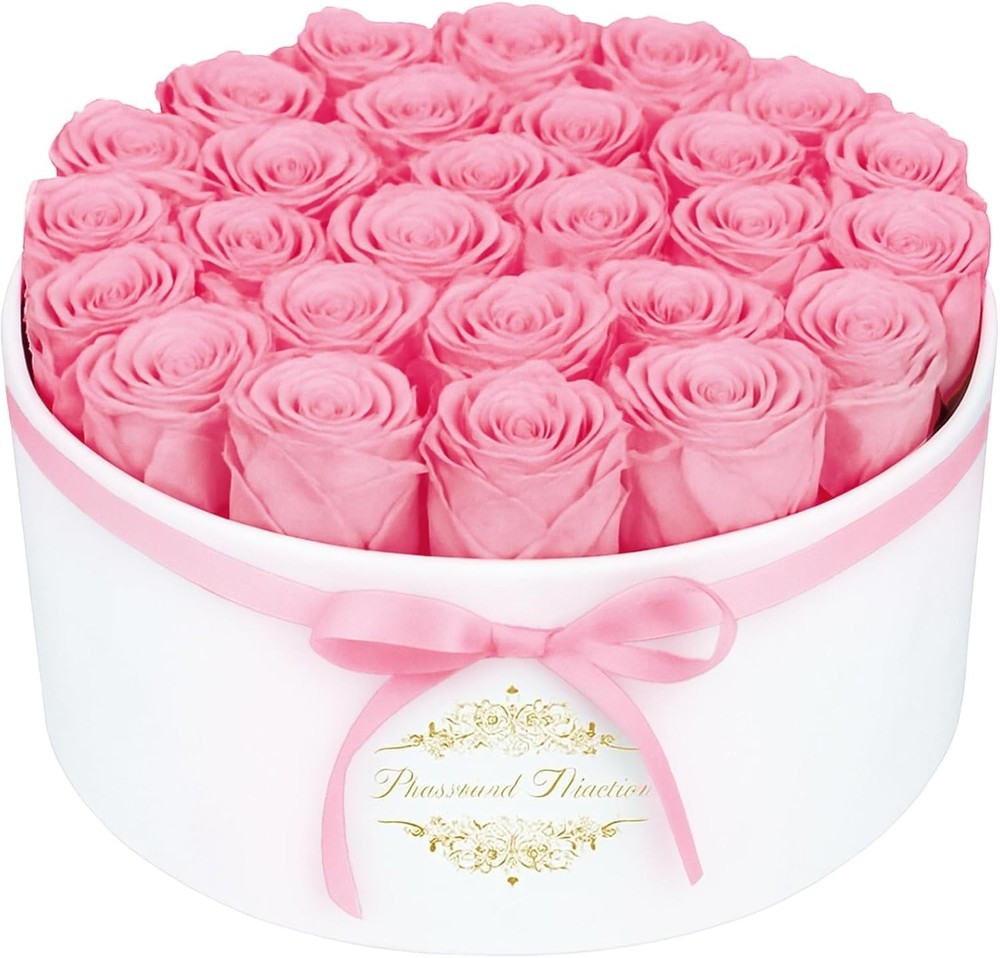 17 Forever Flowers Luxury Suede Box Preserved Roses Gift for Valentines Day US