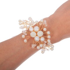 3 Pcs Wrist Corsage Wedding Hand Flowers Bridesmaid Bridal