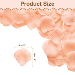 500pcs Artificial Rose Petals Fake Silk Flower Petals for Wedding, Light Gold