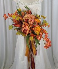Autumn Bounty Faux Silk Bridal Bouquet