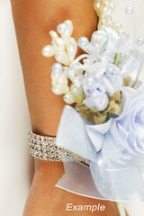 1 pc Rhinestone Wrist Band Stretch Corsage Flower Holder Wedding Prom 3 Colors