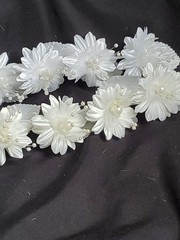Wedding Floral Bundle Of 33 Pieces/white/Ivory/Iridescent/Picks/Stems/Flower/Lot