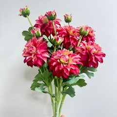 6 Pcs Artificial Dahlias,Silk Flowers with Stems,Winter Flowers Artificial fo…