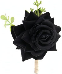 White Pink Wine Red Rose Wrist Corsage Boutonnieres for Best Bridesmaid Groomsme