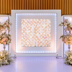 Artificial Flower Wall Panel Silk Rose Wall Mat Backdrop Wedding Holiday Decor