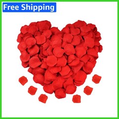 Luxury Red Silk Flower Petals – 1200PCS for Romantic Occasions & Decorations
