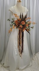 Antlers and Autumn Boho Faux Silk Wedding Bouquet