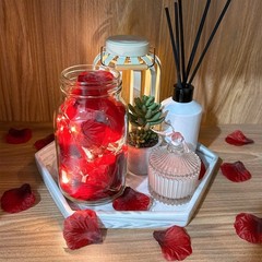 3000 Pcs Red Silk Rose Petals – Scented Realistic Artificial Flower Decor for We