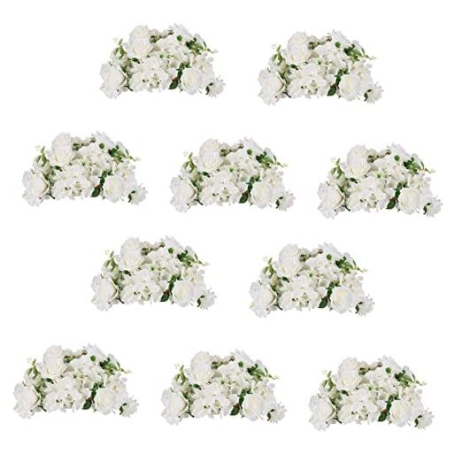 Flower Balls for Wedding Centerpieces – 10 Pcs 14.2 14.2″ Diam – 10 PCS White