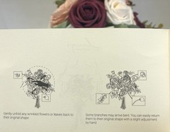 Ling’s Moment Autumn Earthy Burgandy Rose Multi Floral Eucalyptus Bridal Bouquet