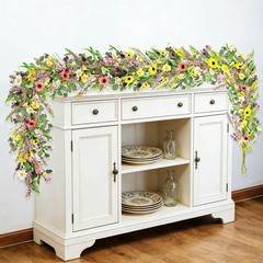 6.5 Ft Spring Summer Flower Vine Garlands Artificial Wildflower Wisteria Lavende