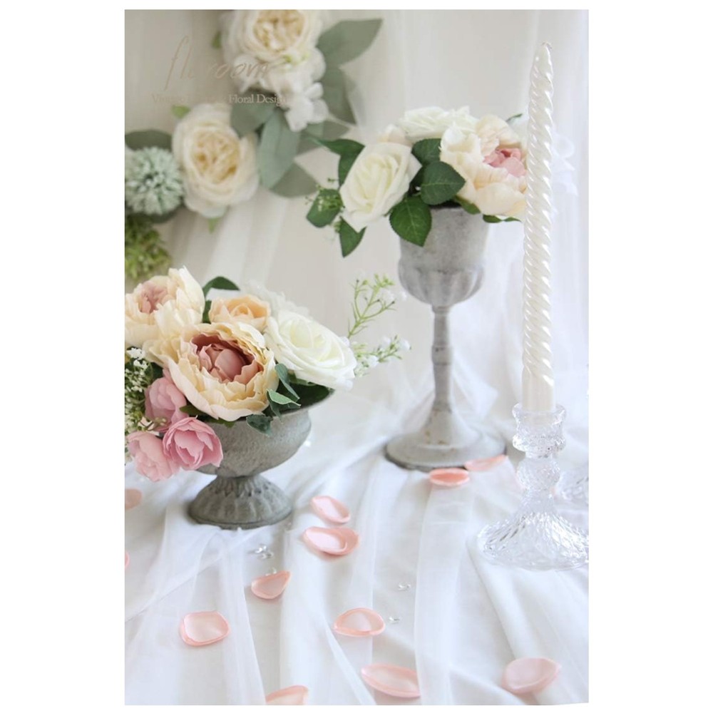 Blush Silk Rose Petals – 300 Count Wedding Decor