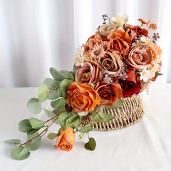 Wedding Bridal Bouquet Set Bride Bridesmaids Ceremony Anniversary Decor Gift
