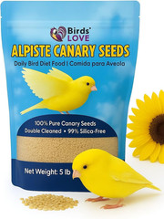 Alpiste Canary Seed – 100% Pure, Non-Gmo, Double Cleaned Food for Canaries, Finc