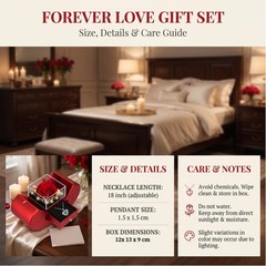 moshen Preserved Red Rose Flower Gift Box with LED Lights, Romantic