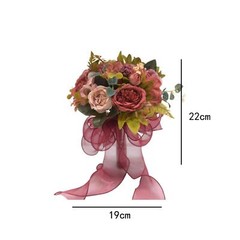 Bride Bridesmaid Wedding Bouquet,Artificial Flowers Elegant Artificial Romantic