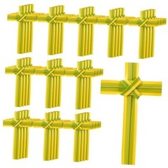 50 Pcs Palm Cross Palm Sunday Hand Held Portable Prayer Crosses 7.09 Inches