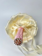 Rhinestone Pearl Bridal Brooch Rose Bouquet For Wedding