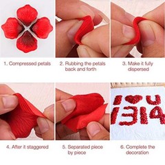 3000 Pcs Petalos De Rosa Secos Rojo Flor De Seda Petalo De Rosa Para Bano Ban