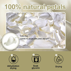 3.5 Oz Dried Rose Petals Wedding Biodegradable Petals, Natural Preservation Real
