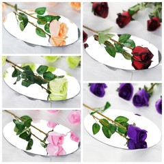24 Artificial 31″ Long Stem Silk Roses Flowers Party Events Home Decorations