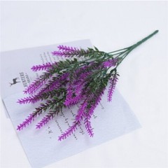 4pcs Artificial Lavender Plants Fake Flower Decorate Wedding Party Autumn Vibes