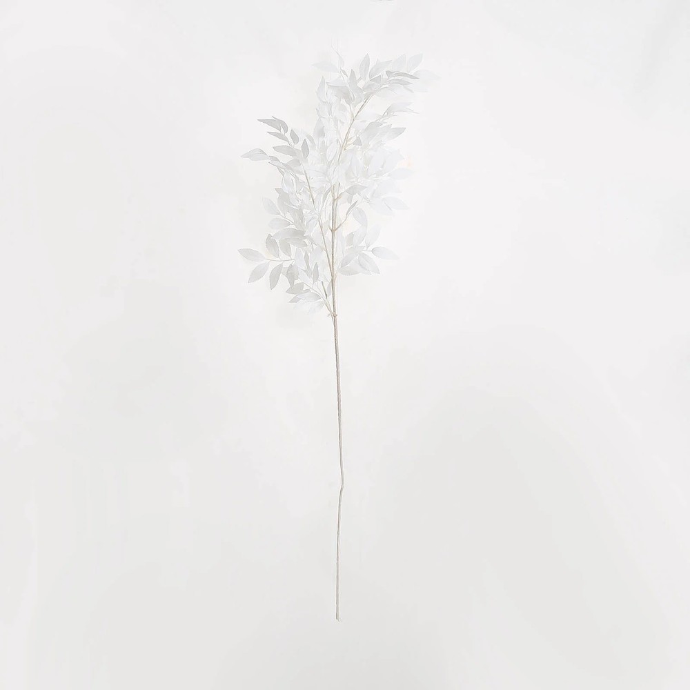 White 2 Bushes 42″ Silk Beech Leaves Artificial Plant Sprays Stems Party Events
