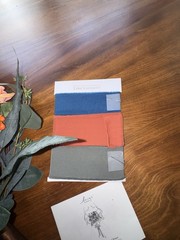 Ling’s Moment Teal and Burnt Orange Brides Bouquet NEW
