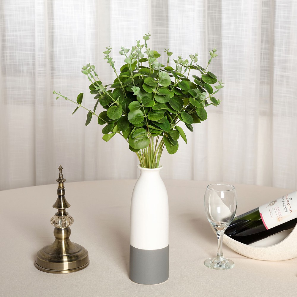 Eucalyptus Greenery 2 bushes Light Green Branches Artificial Wedding Party Home