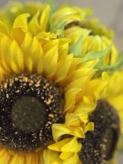 New, Artificial/silk Handheld Bouquet Of Sunflowers. Wedding / Prom