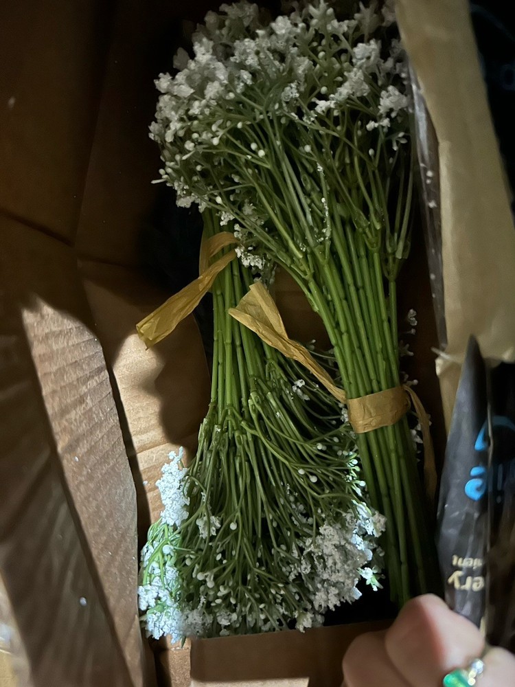 Box Of Wedding Artificial Babys Breath $35 All