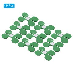 9.8ft Four-Leaf Garland, 9 Pack Tissue Paper Hanging Flower, Dark Green