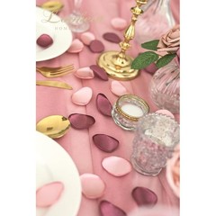 300pcs Satin Flower Petals Wedding Decoration Table Scatter Aisle Runner Party