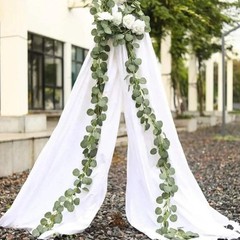 Artificial Eucalyptus Garland Green Eucalyptus Hanging Vine Outdoor DIY Fake Pla