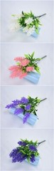 4pcs 7 Head Artificial Lavender Decorate Home & Office in November Sunshine Days