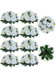 Flowers for Wedding Centerpieces: Pcs Artificial Roses Flower Balls 10 White