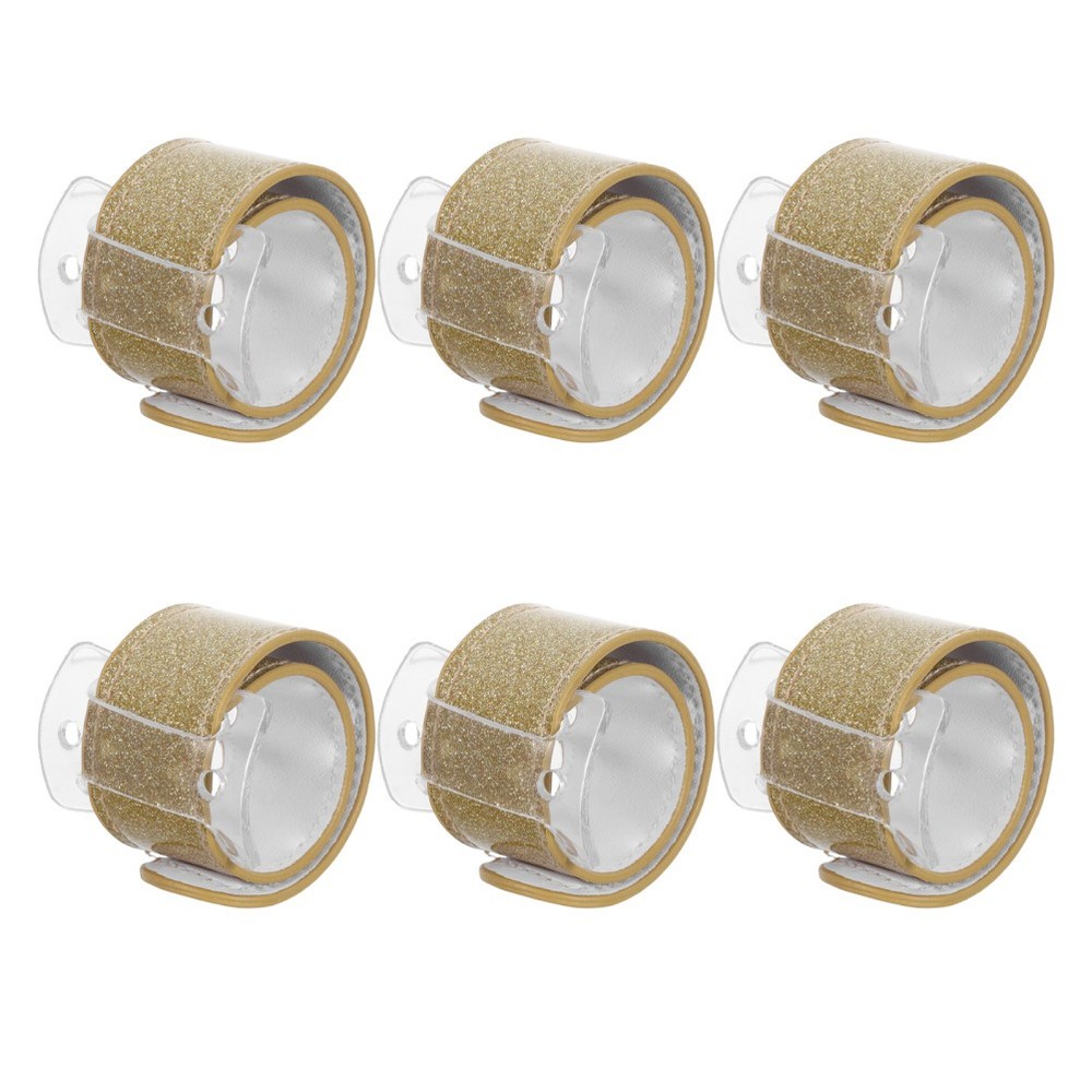 6 Pcs Wedding Wrist Flower Band Bridal Corsage Bracelet Adjustable